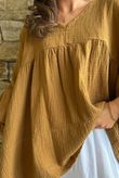 Suri Cushion Cotton Artist Smock Hazelnut